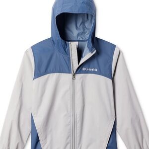 COLUMBIA big Boys' "Glennaker" Jacket- Columbia Grey/Dark Mountain Blue- XL